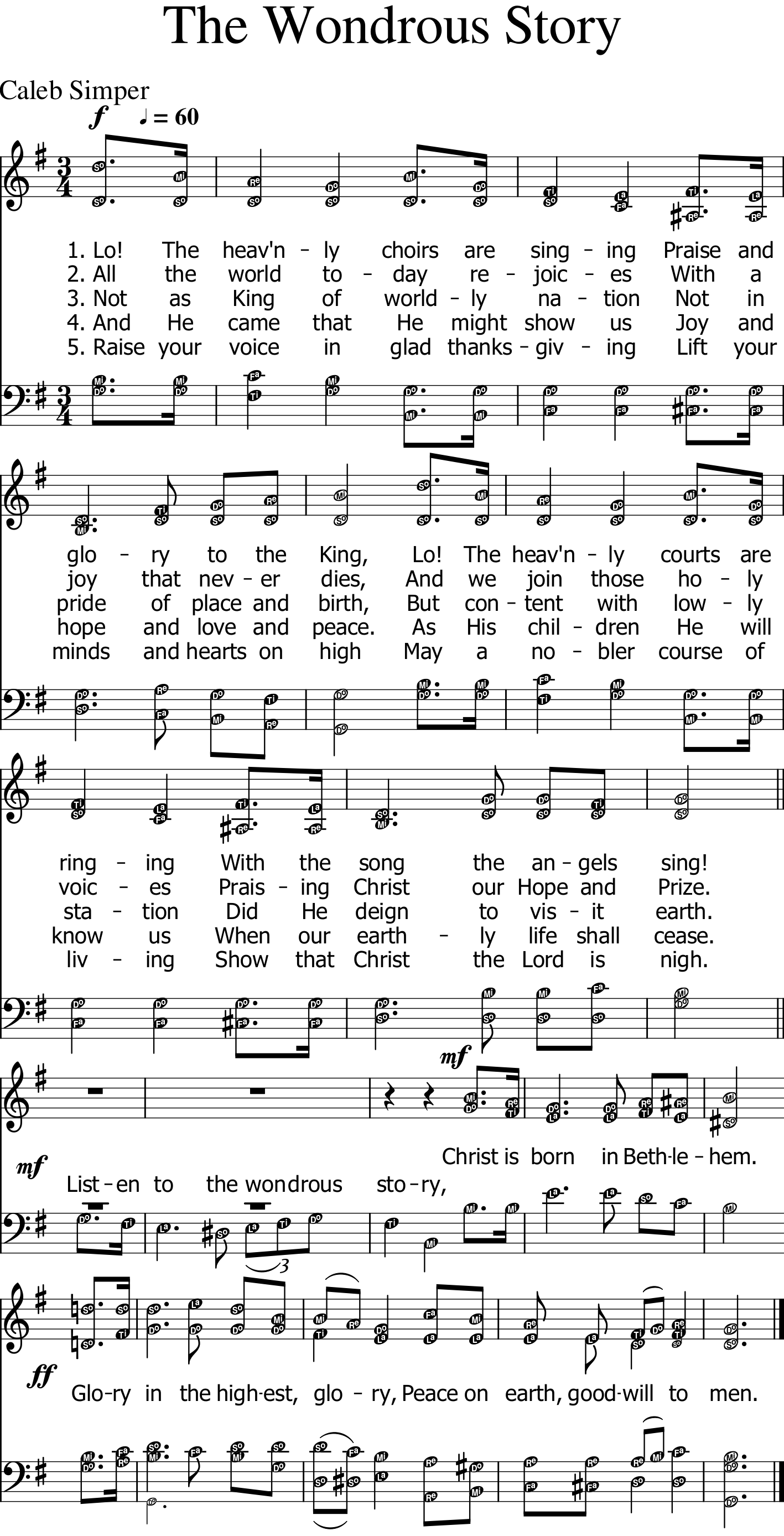 135 The Wondrous Story Sheet Music Mobile Hymns